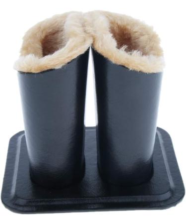 Saturey Double Heads Plush Lining Upright Desk Eyeglass Holder - Stylish Home Accessory for Eyewear Organization | International Shipping Available - Buy Online on GoSupps.com