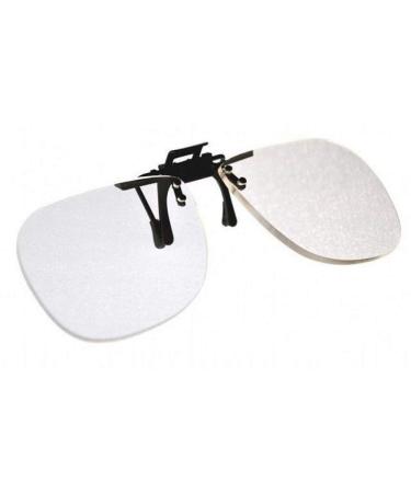 Magna-flip Clip on Flip up Magnifiers Converts Distance Glasses and Into Reading and Computer Glasses. +4.50 Power
