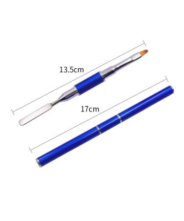 Kalolary 2Pc Dual-Ended Poly Gel Brush Set - Acrylic UV Gel Nail Tool for Extensions (Blue + Purple) - Buy Online on GoSupps.com