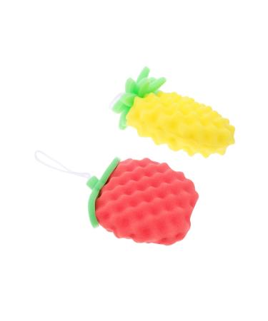 Hemoton 2pcs Bath Back Sponge Foam Sponge Face Sponge Toddler Body Wash Mesh Bath Cute Scrubber Sponge Kids Sponge Bath Baby Bath Supply Bath Exfoliating Sponge Bath Sponge for Baby Summer