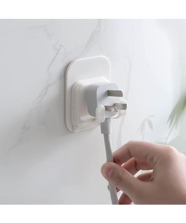 Jiacheng29 Razor Holder | Strong Sticky Multipurpose Power Plug Organizer Hook | Bedroom Storage Solution - White - Buy Online on GoSupps.com