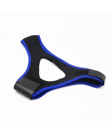 5 Pieces Triangle Chin Strap - Jaw Protector Anti-Snore Belt - Chin Support Belt for Stopping Snoring (Blue N) Blue N