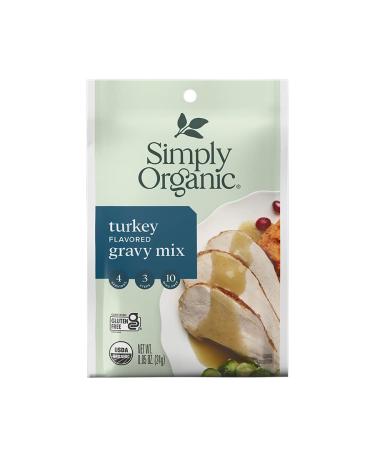Simply Organic Roasted Turkey Flavored Gravy Mix, Certified Organic, Gluten-Free | 0.85 oz | Pack of 12