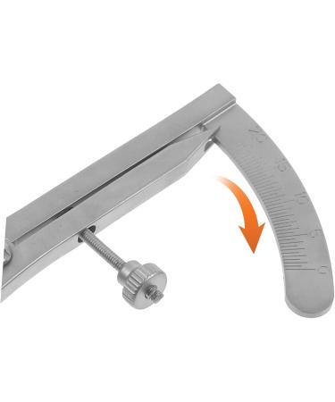 FRCOLOR Orbital Measuring Device Dental Caliper Bone Mapping Dental Instrument Eyelid Measuring Rulers Microblading Ruler Eyebrow Ruler Eye Gauge Positioning Ruler Cosmetic Stainless Steel - Buy Online on GoSupps.com