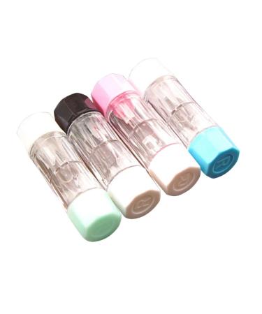 Homsfou 4 pieces of eye contact lens container travel case for contact lenses contact lens suction container for contact lenses RGP contact lens container Accompanying box rigid