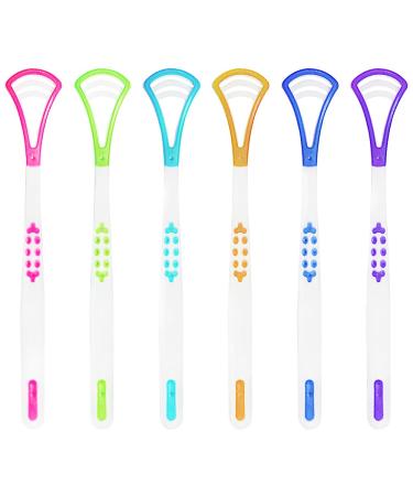 Tongue Scraper Cleaner Soft Tongue Scraper for Healty Oral Care maxin 6PCS Tongue Cleaner Oral Health Tools for Adult Kids