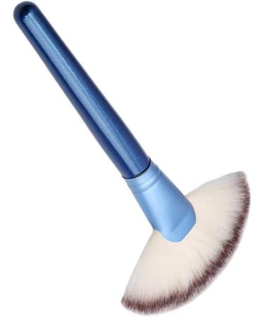 UKD Large Fan Makeup Brush Blending Highlighter Face Contour Powder Brush Blue Durable and Useful - Buy Online on GoSupps.com