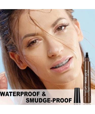 3PCS 4 Tipped Precise Brow Pen Waterproof 4 Point Eyebrow Pencil Waterproof Liquid Eyebrow Pen Makeup Long Lasting 4 Fork Tip Brow Pen Cosmetic Microblade Brow Pencil (05 Black) - Buy Online on GoSupps.com