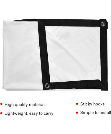 Portable 72-Inch Canvas Beamer Screen | Foldable Projector Canvas for Home Cinema | 60-100 Inch Projection Surface - Buy Online on GoSupps.com