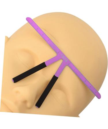 Baluue 3pcs Stainless Steel Eyebrow Ruler Eyebrow Positioning Ruler Eyebrow Stencil Kit 13.8x7cmx3pcs Purplex3pcs - Buy Online on GoSupps.com
