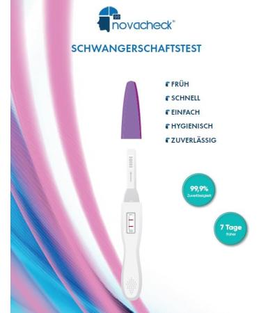 NOVACHECK Ultra Early Pregnancy Test - Set of 2 | Detects 7 Days Sooner | Accurate & Fast Shipping Worldwide - Buy Online on GoSupps.com