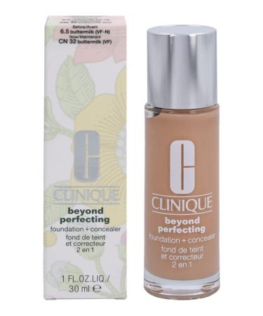 New! Clinique Beyond Perfecting Foundation + Concealer  1 oz / 30 ml  1 Linen (VF-N)
