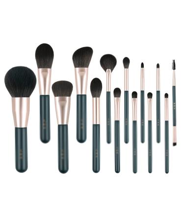 Professional 14-Piece Makeup Brush Set | Synthetic Hair & Wood Handle Tools | International Shipping Available - Buy Online on GoSupps.com