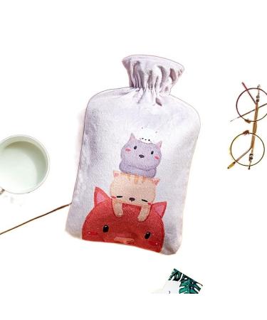 MAIES heat bottles of water bags knitted embroidery thickened warm stimulus explosed water injection heat bag Large 2-liter heat bottle