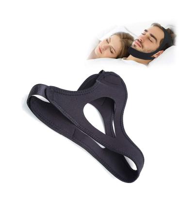Snoring Chin Strap Veralabs Airflow Jaw Strap Jaw Strap for Sleeping Close Mouth Airflow jaw Strap veralabs Chin Strap for snoring (Black_1pcs)