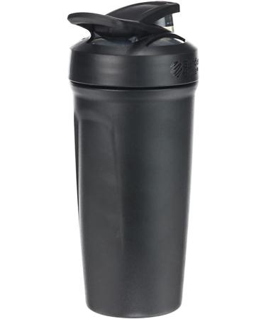 BlenderBottle Strada Shaker Cup Insulated Stainless Steel Water Bottle with Wire Whisk  24-Ounce  Black Black Strada Flip - Buy Online on GoSupps.com