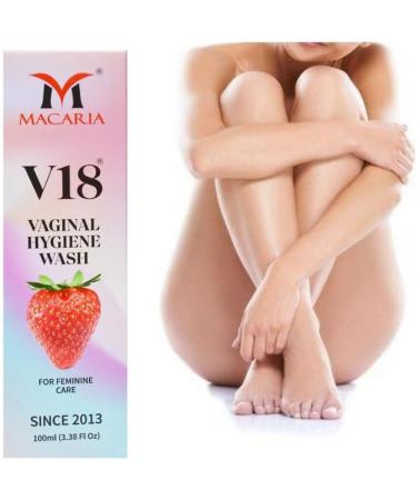 Macaria Cosmetics pvt Ltd V18 Vaginal Hygiene pH Balancing Wash Natural Feminine Hygiene Solution for Gentle Cleansing Odor Control and Skin Nourishment pHBalanced Formula for All Skin Types - Buy Online on GoSupps.com