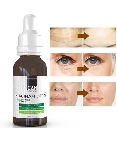 ican london Niacinamide 10% + Zinc 2% For Face Blemish Pore Refining Serum 30ml - Buy Online on GoSupps.com