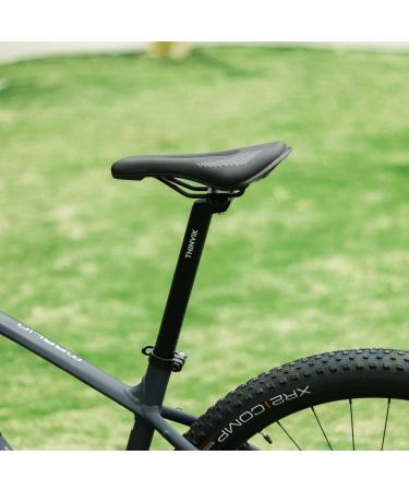 Thinvik Bike Seat Post 350mm - Adjustable Aluminum Alloy Bicycle Seatpost - Black 28.6mm - Buy Online on GoSupps.com