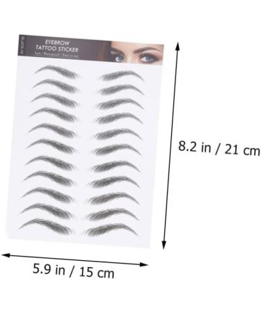 Beavorty 9 Sheets waterproof eyebrow stickers makeup stickers eyebrow transfers stickers Artificial Eyebrow - Buy Online on GoSupps.com