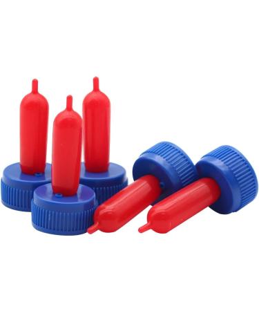 APlayfulBee Soft Silicone Goat Nipple 25Pcs - Blue | Farm Supplies for Sheep, Goat, Calf, Dog | Milk Bottle Topper for Efficient Feeding - Buy Online on GoSupps.com
