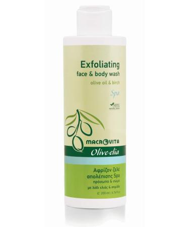 EXFOLIATING FACE & BODY WASH SPA OLIVE OIL & BIRCH 200 ML.