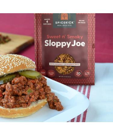 Spicekick Sloppy Joe Seasoning (4 Pack) - No Added Sugar, Gluten-Free, Dairy-Free, Vegan & Paleo Friendly - Buy Online on GoSupps.com