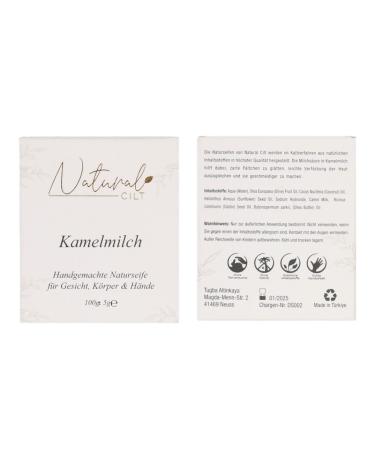 Natural Cilt Camel Milk Soap - 100% Natural Handmade Certified - Ideal for All Skin Types - 100g Shower Soap - Buy Online on GoSupps.com