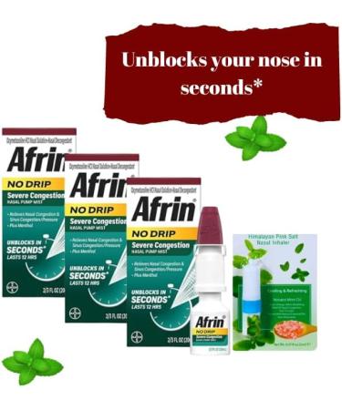 Three Pack Nasal Congestion Relief Sprays - 20ml Each + FREE Nasal Inhaler | Fast International Shipping - Buy Online on GoSupps.com