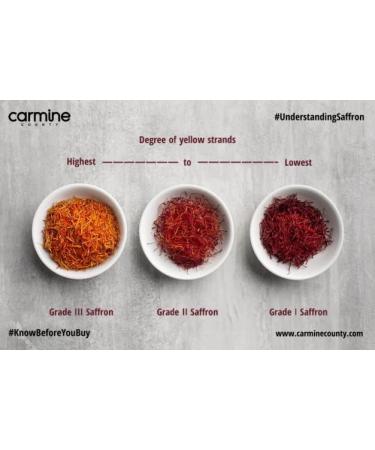 Carmine County Pure and Natural Kashmiri Saffron 1 g Grade I Mongra Saffron - Buy Online on GoSupps.com