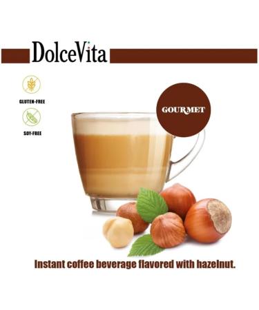 Dolce Vita Nespresso Compatible Pods Italian Hazelnut Coffee. Fusion of Rich Nutty Bliss and Classic Latte Flavour. Your Perfect Afternoon Escape! 20 capsules - Buy Online on GoSupps.com