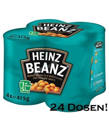Heinz Baked Beans 6 x 4 x 415 g Importation britannique 415 g (Lot de 24)