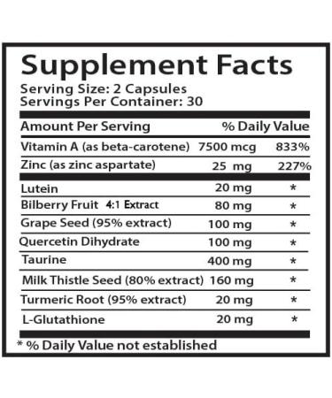 Pure sight - EYE VISION SUPPLEMENT - Clarity boost Focus enhancer Clear view Lens support Focus sharp Refined vision Visual boost Sharp perception Eye sharpener 2 Bottle 120 Capsules - Buy Online on GoSupps.com