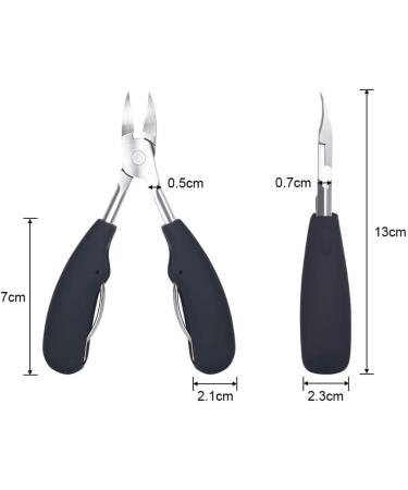 Toenail Clippers Precision Nail Clippers Toenail Cutter for Thick or Ingrown Toenails Heavy Duty Stainless Steel Cuticle Scissors Nail Nippers - Buy Online on GoSupps.com