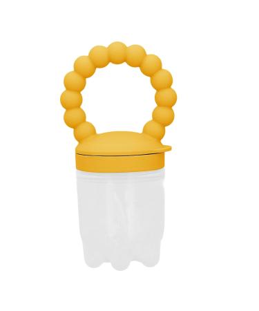 Buy Fruit Pacifier Feeder - Food Grade Yellow Food Feeder for Safe & Easy Fruit Feeding | International Shipping Available - Buy Online on GoSupps.com