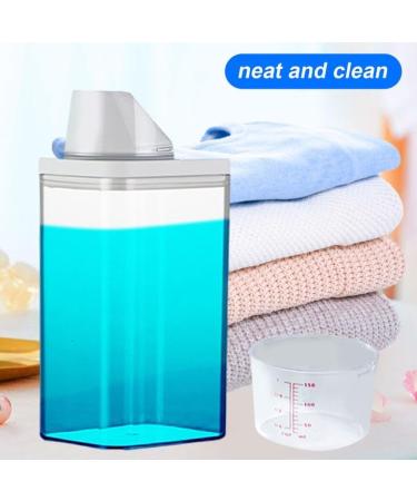 mumisuto 1100ml Laundry Detergent Storage Airtight Detergent Dispenser Laundry Powder Storage with Measuring Cup Liquid Detergent Laundry Detergent Storage Washing Powder Dispenser - Buy Online on GoSupps.com