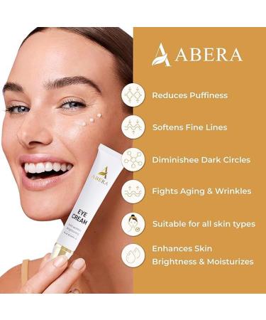 ABERA Natural Repair Eye Cream | Reduce Dark Circles Wrinkles & Puffiness | 0.5 fl oz - Buy Online on GoSupps.com