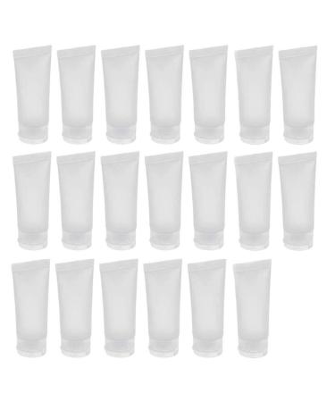 20PCS Emply Refillable Plastic Cosmetic Soft Tube Vial Bottles with Flip Cover Makeup Travel Sample Packing Storage Holder Container for Toothpaste Shampoo Facial Cleanser Body Lotion (15ml/0.5oz) 15ml/0.5 Ounce