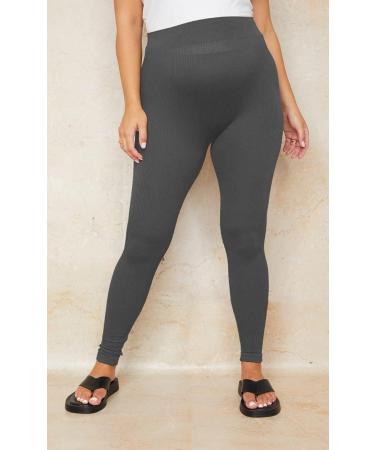 SHADOW DANCE UK Maternity Over Bump Leggings - Dark Grey | Belly Support Tights for Pregnancy - Buy Online on GoSupps.com