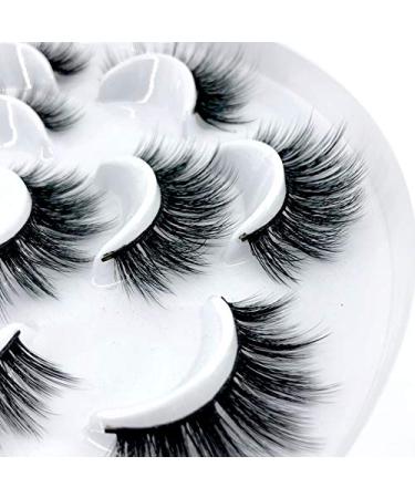 Buy HBZGTLAD 7 Pairs Natural 3D Mink False Eyelashes - Long Makeup & Eyelash Extensions | International Shipping Available - Buy Online on GoSupps.com
