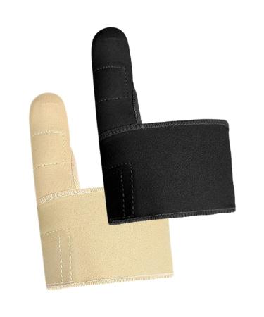 GLEAVI 2pcs Wrapped Toe Spacers Bunion Correctors Breathable Toe Separators Toe Separating Tools for Foot Skin Color Skin Color Black
