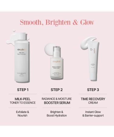 Simplet Milkpeel Toner to Essence Gentle Daily Exfoliating Hydrating Toner for Smooth Radiant Skin Strengthens Moisture Barrier Perfect for Sensitive Skin Balanced Healthy Glow 200ml - Buy Online on GoSupps.com
