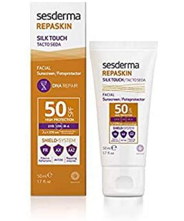 CREMA SOLAR FACIAL SPF50 TACTO SEDA REPASKIN SESDERMA