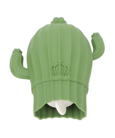Heat bottle explosion -protected warm -up bag in a cute shape of a cactus for neck shoulder pain menstrual cramps 500 ml (green)