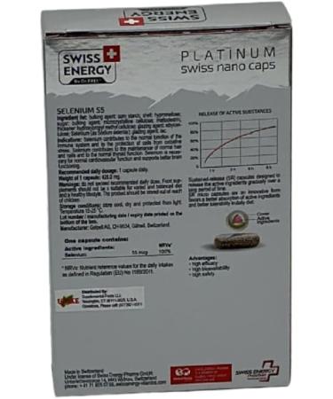 Swiss Energy Selenium 55 Capsules for Immune System & Thyroid Health - Buy Online on GoSupps.com