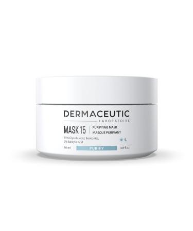 DermaCeutic Mask 15 - Glycolic & Salicylic Acid Face Mask for Deep Pore Cleansing | 50 ml - International Shipping Available - Buy Online on GoSupps.com