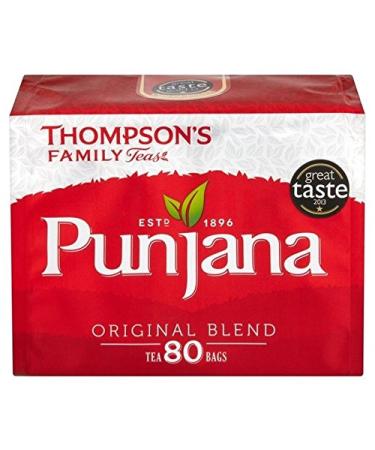 Punjana Thompsons Tea Bags 80 pPack (2 pieces)