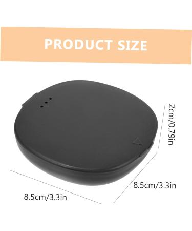 AMOSFUN 2 Series Silicone Menstrual Cup Container - Portable Cleaner & Storage Holder - Black 1 Pack - Buy Online on GoSupps.com