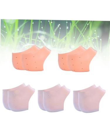 FRCOLOR 5 Pairs of Pedicure Heel Tear Spa Socks Heel Socks Foot Socks for Dry Feet Socks with Heel Pad Heel Sleeve Socks with Open Heel Socks with Heel Tear Silicone Cover - Buy Online on GoSupps.com