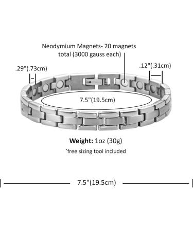 Willis Judd Women's Magnetic Bracelet with Size Adjusting Tool - Stylish & Adjustable International Shipping - Buy Online on GoSupps.com
